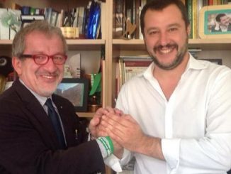 Roberto Maroni con Matteo Salvini