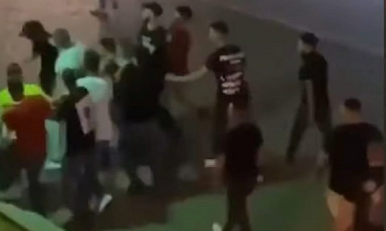 Un'immagine del pestaggio
