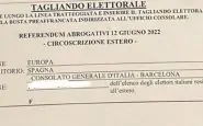 La schedula errata per gli elettori italiani in Spagna