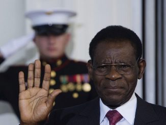 Il presidente della Guinea Equatoriale Teodoro Obiang