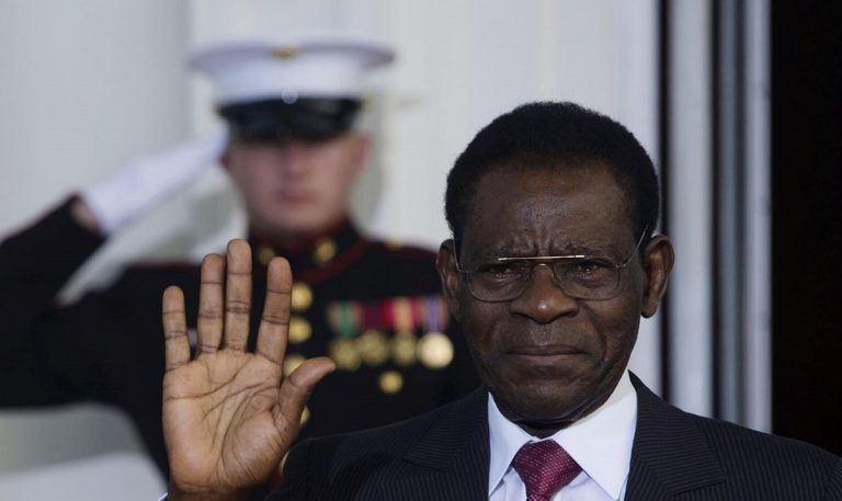Il presidente della Guinea Equatoriale Teodoro Obiang