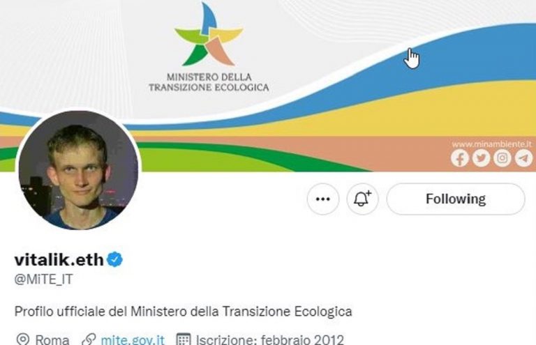 L'account "fake" comparso sul sito del Mite