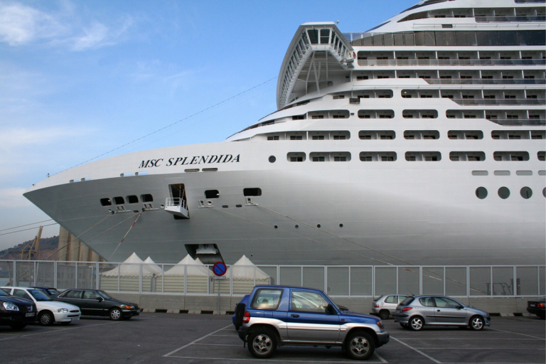 si butta in mare dalla nave