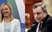 Giorgia Meloni e Mario Draghi