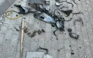 I resti di un drone kamikaze a Kiev