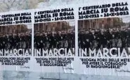 Manifesti per il centenario del fascismo affissi abusivamente a Roma