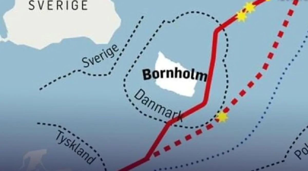 Il tracciato delle "falle baltiche" nel Nord Stream