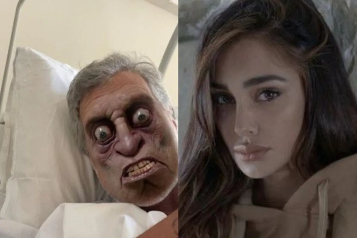 Belen Rodriguez padre ricoverato