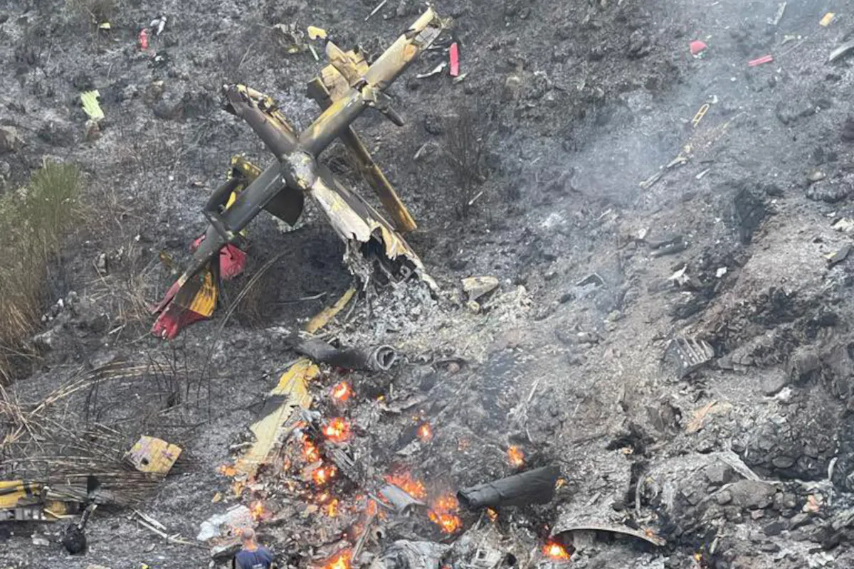 canadair precipitato Etna piloti