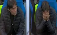 Conte piange durante il minuto di silenzio per Gian Piero Ventrone