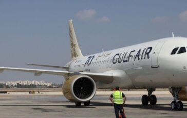 Un velivolo della Gulf Air