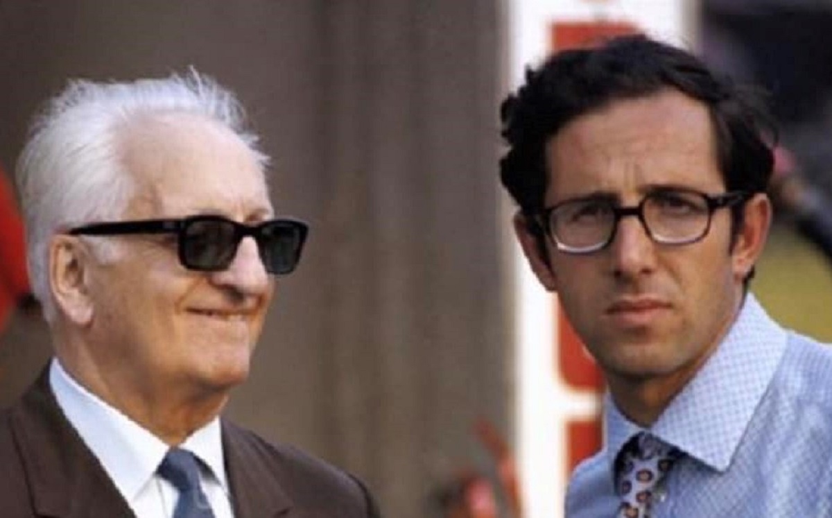Mauro Forghieri assieme ad Enzo Ferrari