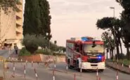 I Vigili del Fuoco in arrivo al Ruggi