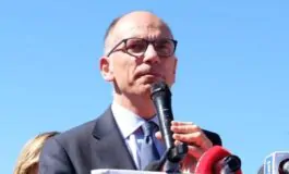 Il segretario del Pd Enrico Letta