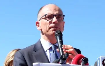 Il segretario del Pd Enrico Letta