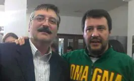 Marco Fiori con Matteo Salvini
