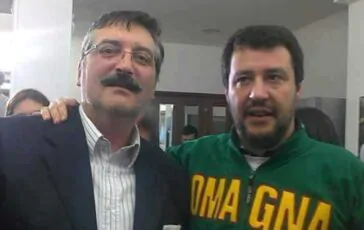 Marco Fiori con Matteo Salvini