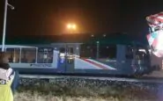 Il treno dopo il deragliamento