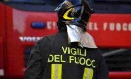 intervento vigili del fuoco incendio Montecatini-Terme