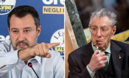 scontro bossi salvini