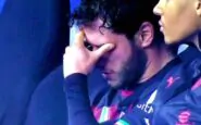 Davide Calabria in lacrime dopo il derby