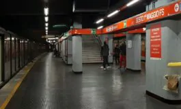 La banchina della metro Sesto I Maggio di Milano