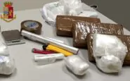 La cocaina sequestrata dalla Polizia