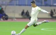 Cristiano Ronaldo mentre batte il rigore