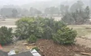La devastazione provocata da Gabrielle in un foto della Raf NZ