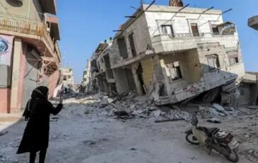 Una scolvolgente immagine dopo l'ultimo sisma in Turchia e Siria
