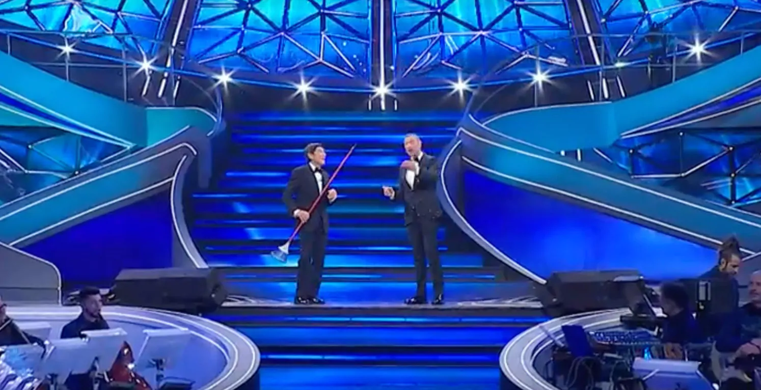 sanremo 2023 seconda serata morandi scopa