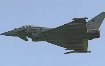 Un caccia Eurofighter "Typhoon", questo è italiano