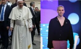 Papa Francesco e Mr Rain