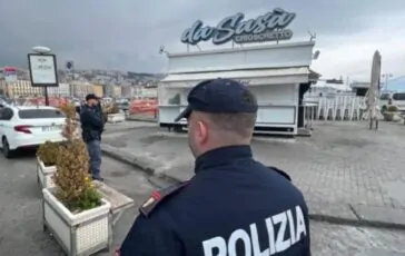 La scena del crimine allo chalet di Mergellina