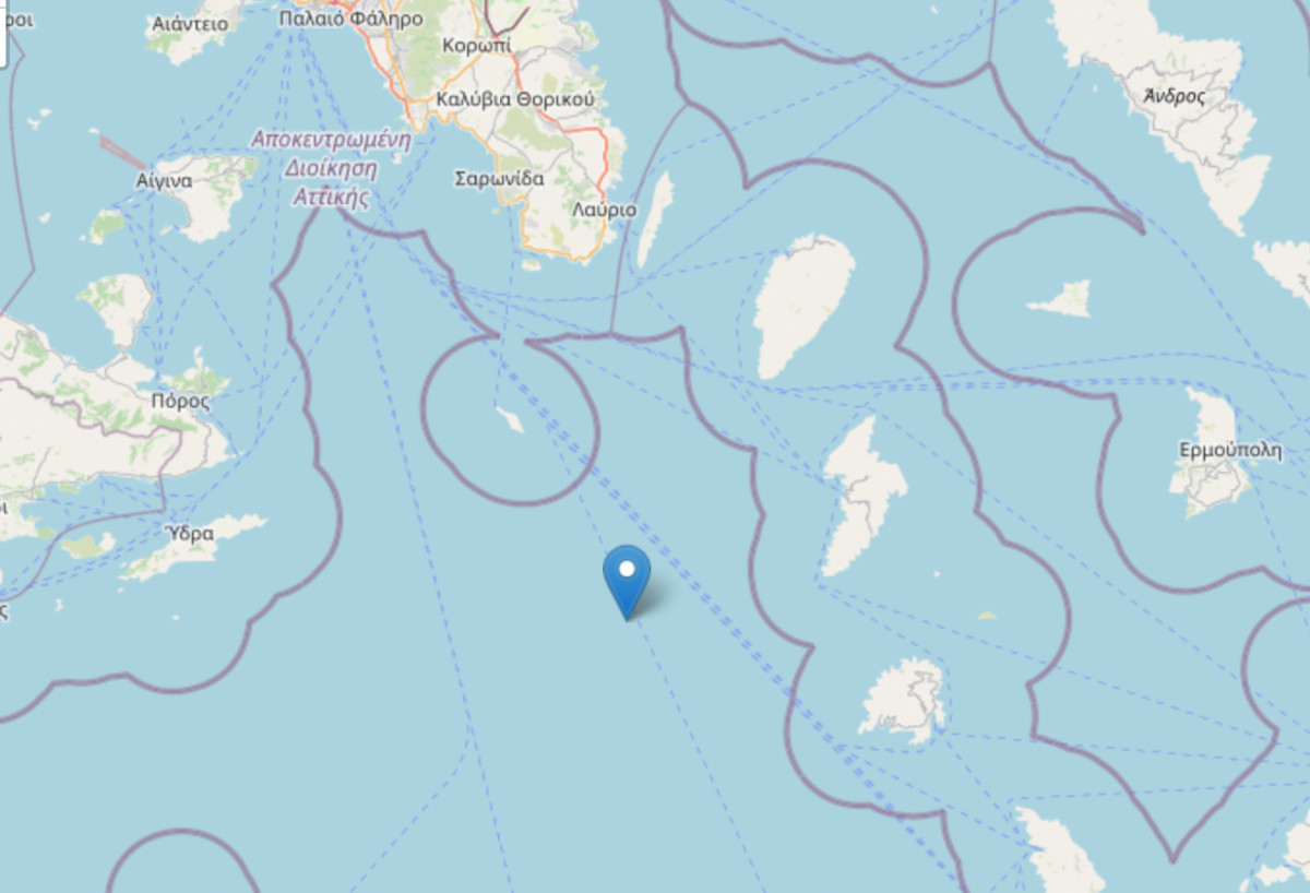 Σεισμός 4,8 Ρίχτερ στα ανοιχτά της Ελλάδας, το επίκεντρο στη θάλασσα
