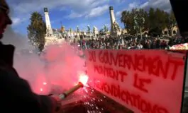 Uno scatto delle manifestazioni a Marsiglia