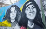 Emanuela Orlandi e Mirella Gregori in uno dei murales che le ritraggono