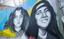Emanuela Orlandi e Mirella Gregori in uno dei murales che le ritraggono