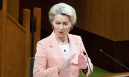 La Presidente della Commissione Ue Ursula von der Leyen