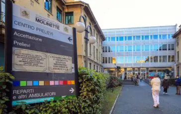 L'ospedale delle Molinette a Torino