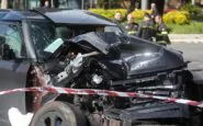 L'auto di Immobile distrutta dopo l'incidente