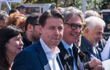 Il leader M5S Giuseppe Conte