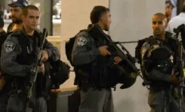 Polizia militare israeliana a Tel Aviv