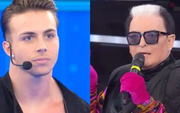 Amici Mattia reazione Malgioglio
