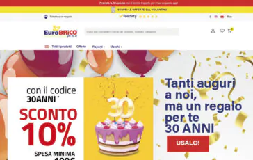 eurobrico il negozio digitale di bricolage e fai da te festeggia i 30 anni con tantissime iniziative ad hoc 364x230