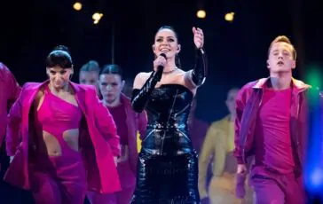 Julia Sanina sul palco dell'Eurovision 2023