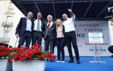 Chiusura campagna elettorale a Catania, Siracusa e Ancona
