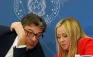 Giorgia Meloni con il ministro Giancarlo Giorgetti