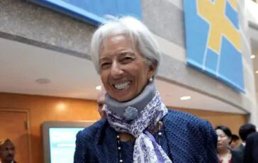 La Presidente BCE Christine Lagarde