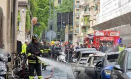 Il sindaco di Milano Beppe Sala si è recato sul luogo dell'esplosione